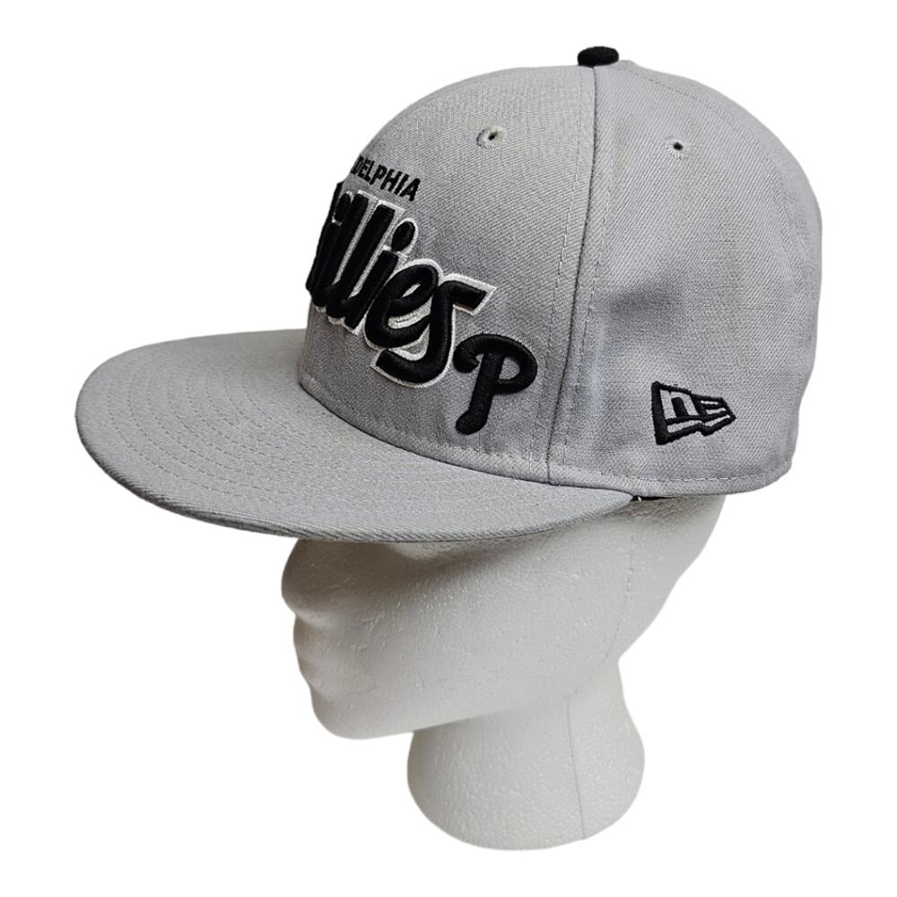 Philadelphia Philles New Era 59Fifty Fitted Baseball Hat 7 3/4 True Fit - Picture 2 of 9